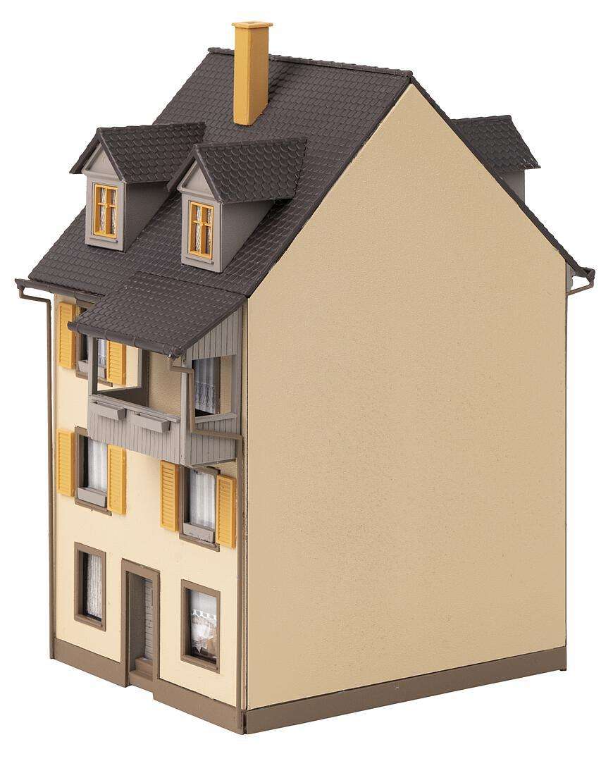 Old-Town houses with wooden fence thumbnail 3