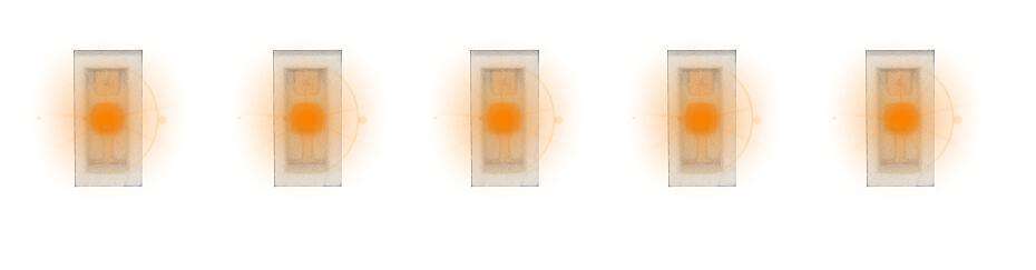 5 SMD-LEDs, orange