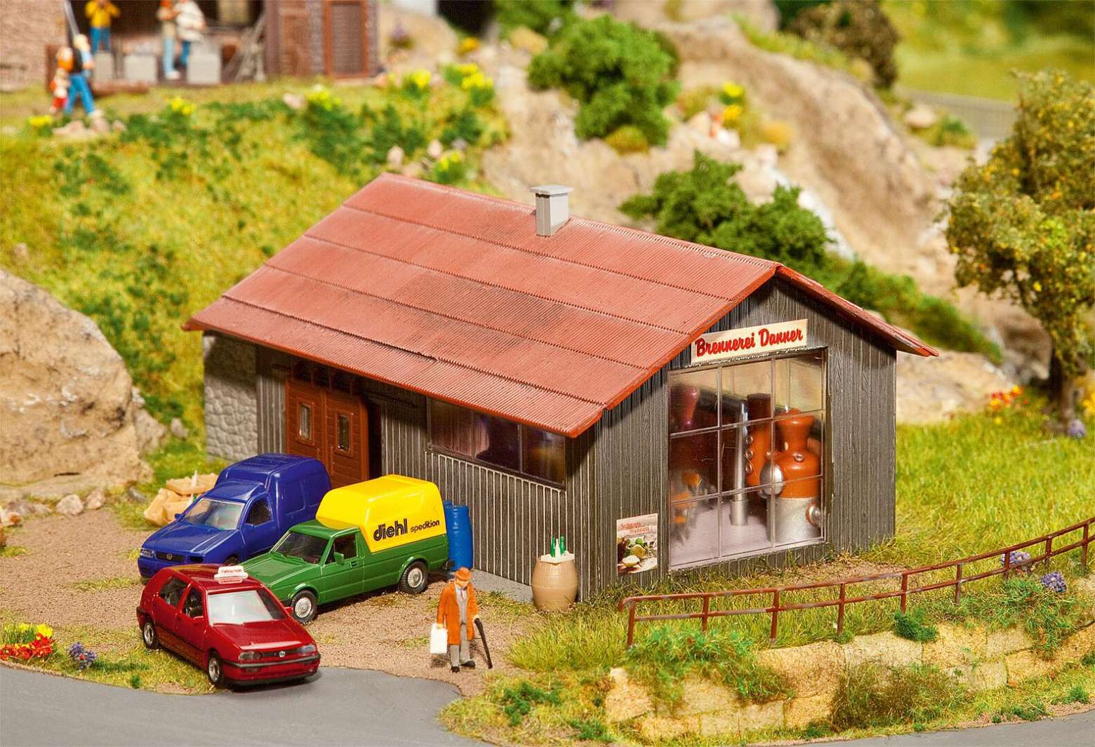 Distillery with accessories