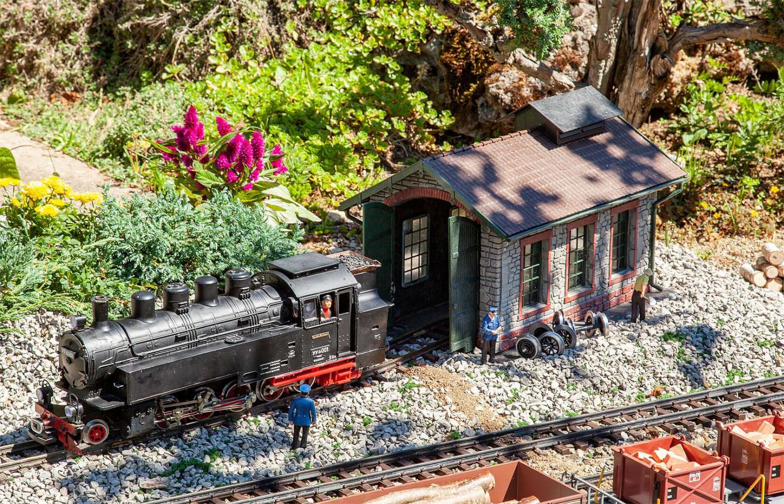 Secondary line locomotive shed