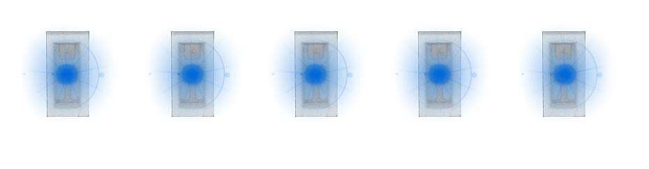 5 SMD-LEDs, blue