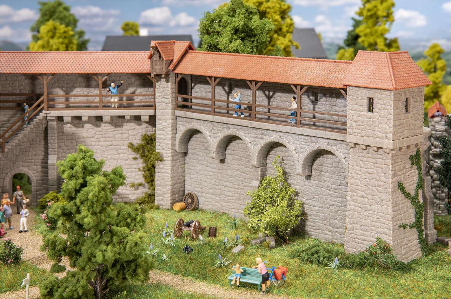 Fortified Towers Old-Town wall set