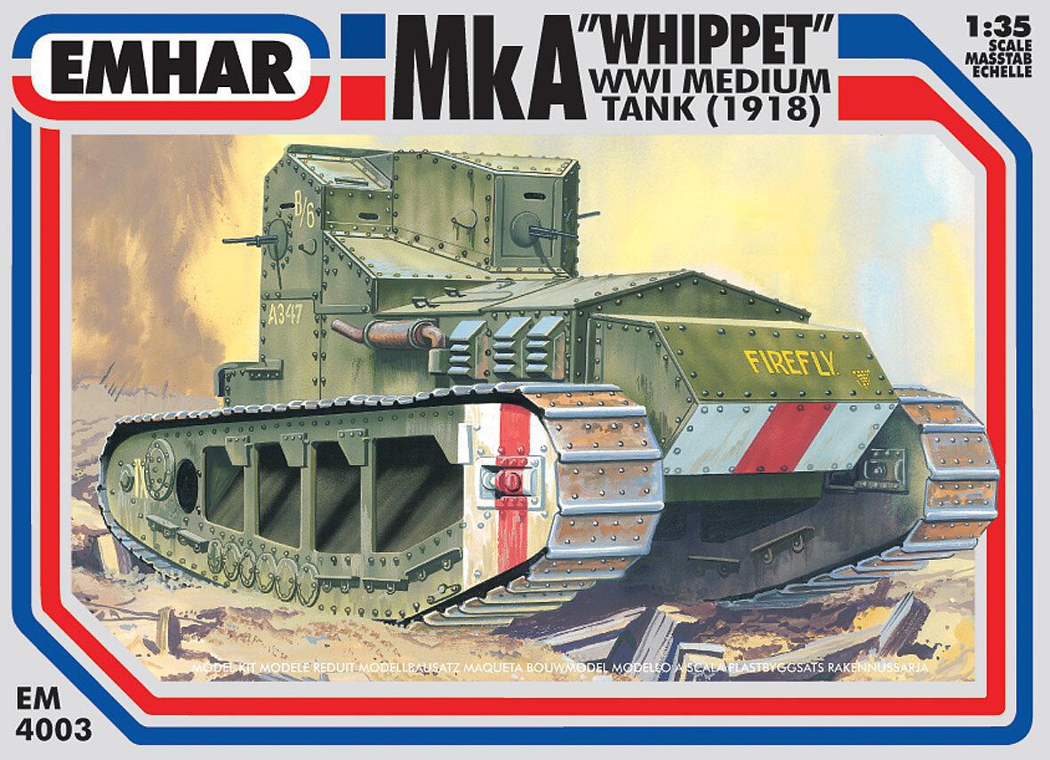 EMHAR 4004 Mk IV "Tadpole" WWI Tank with Rear Mortar 1:35 Scale 