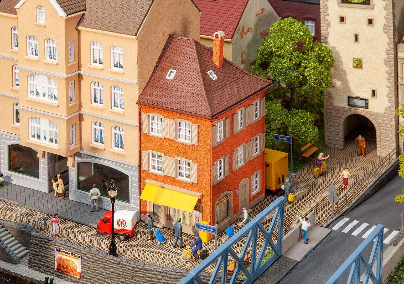 Corner house with post office
