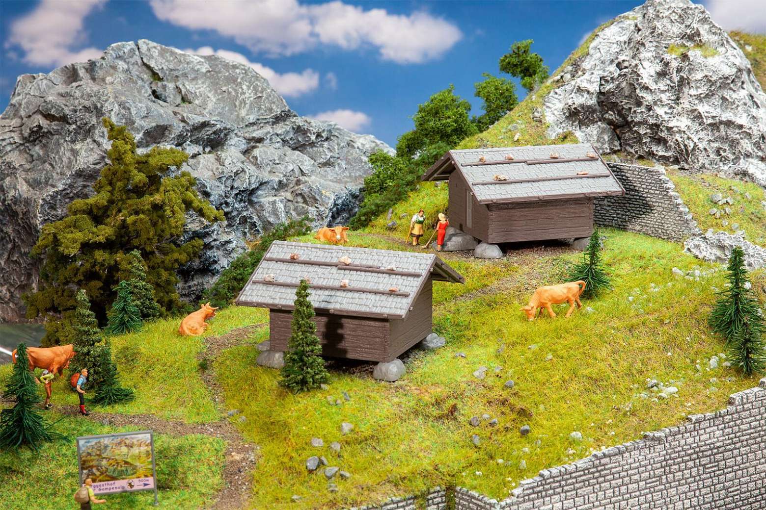 2 Hay barns