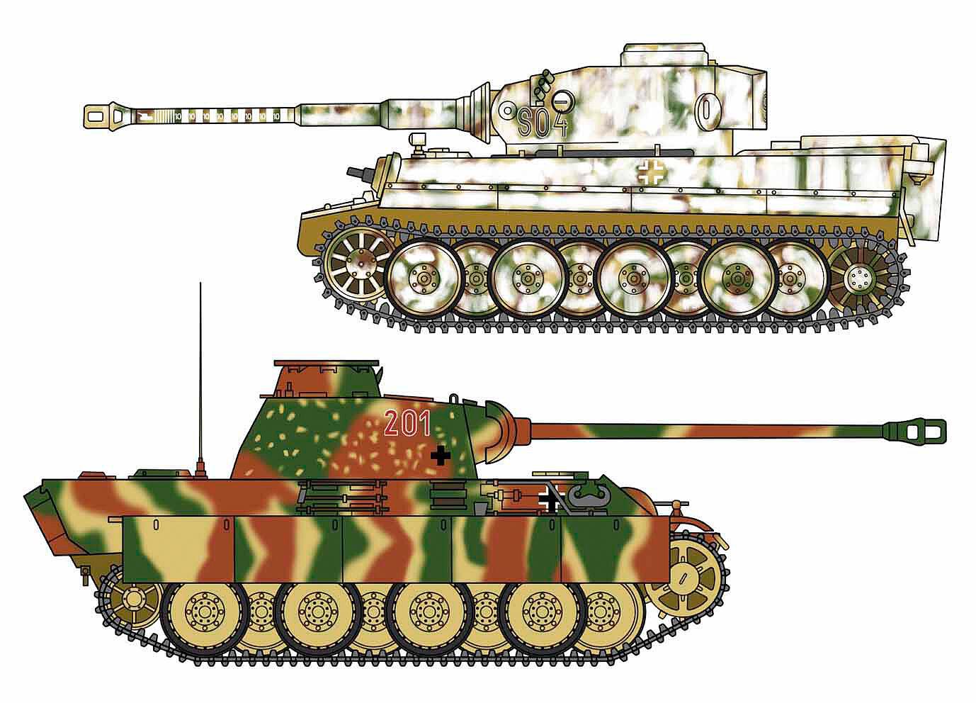 1/72 Tiger I & Panther G | 