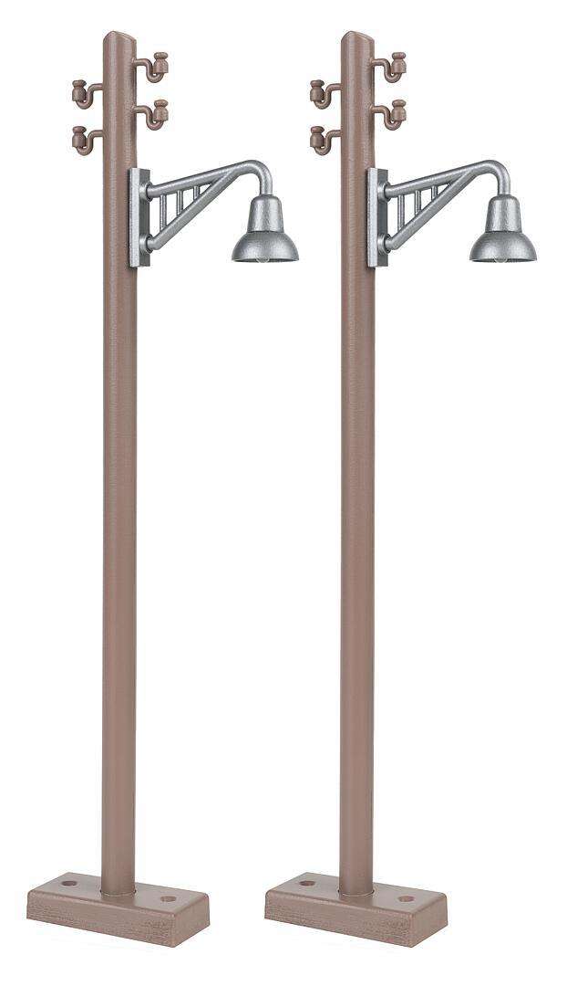 Wooden pole with bracket light, 2 pieces thumbnail 2