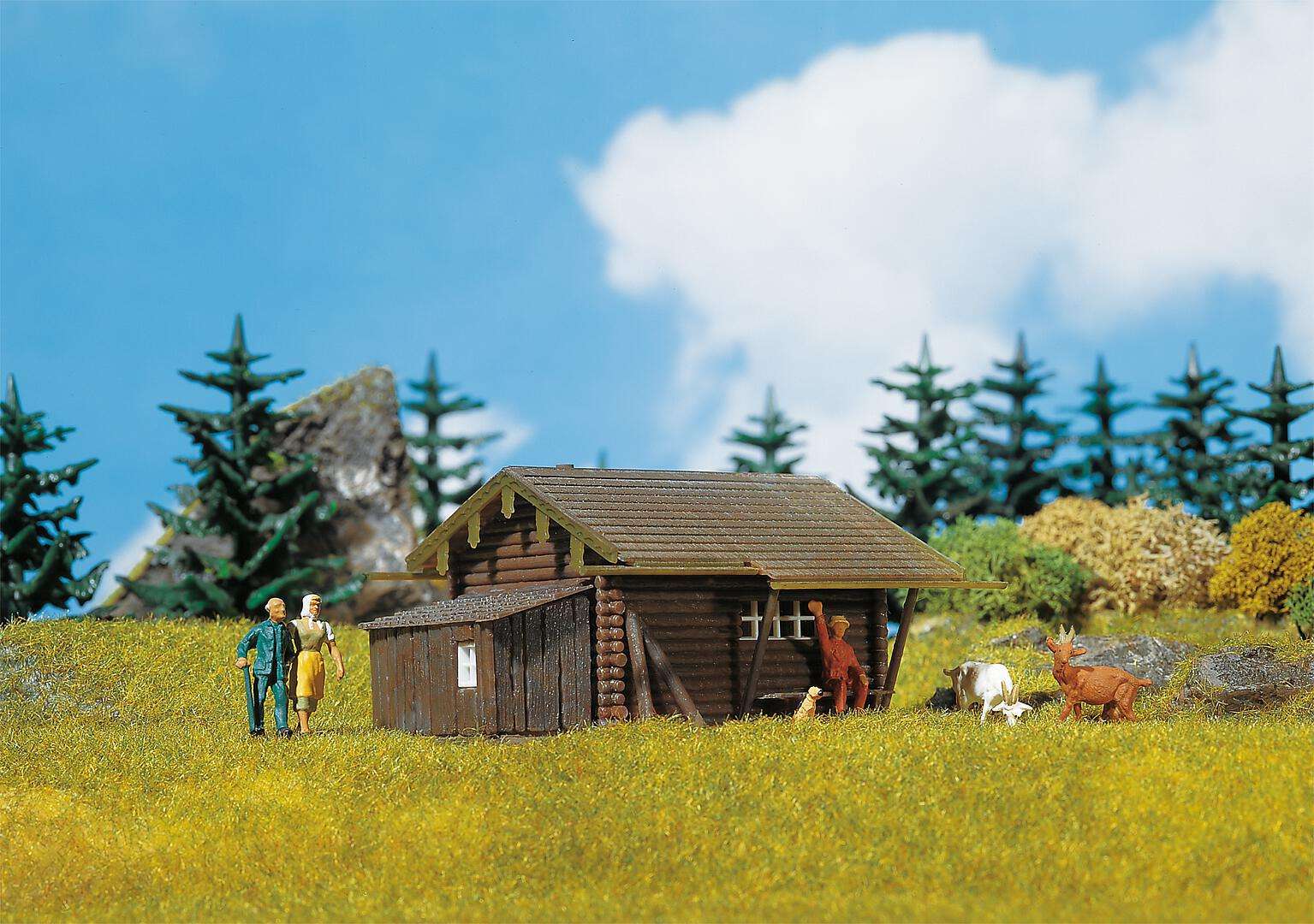 Forest log cabin