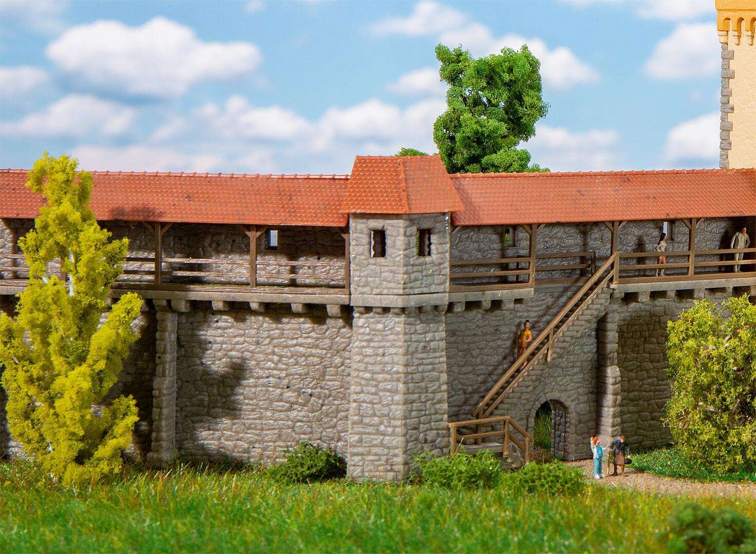 Old town wall set
