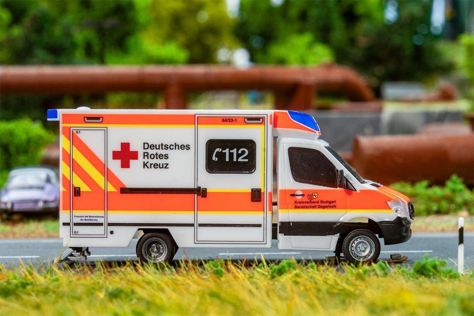 Car System Digital MB Sprinter Ambulance DRK (HERPA) thumbnail 2