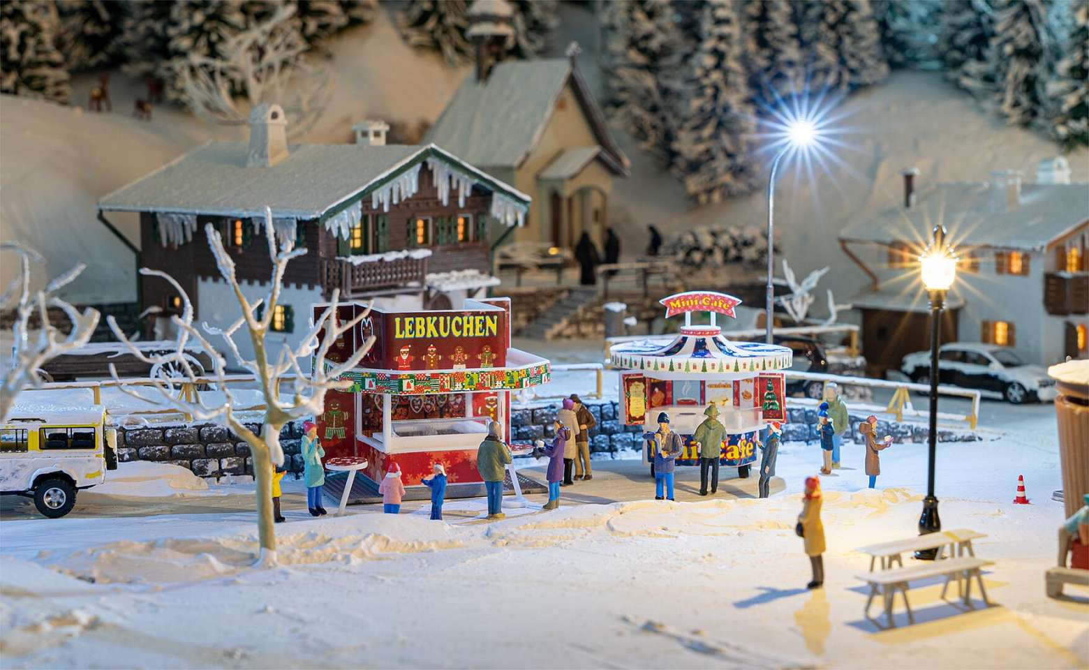 2 Christmas market stands