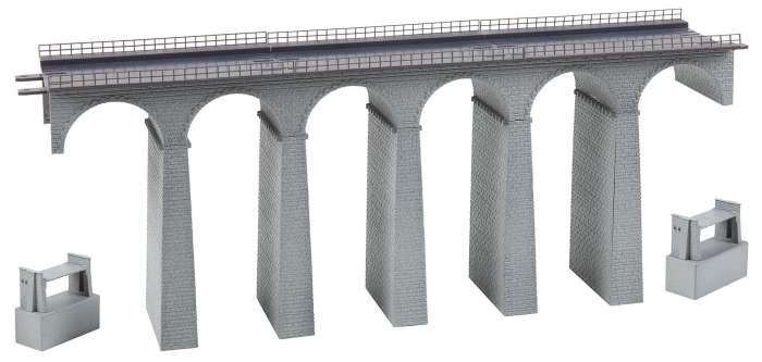 Viaduct set, two-track, straight | In the countryside