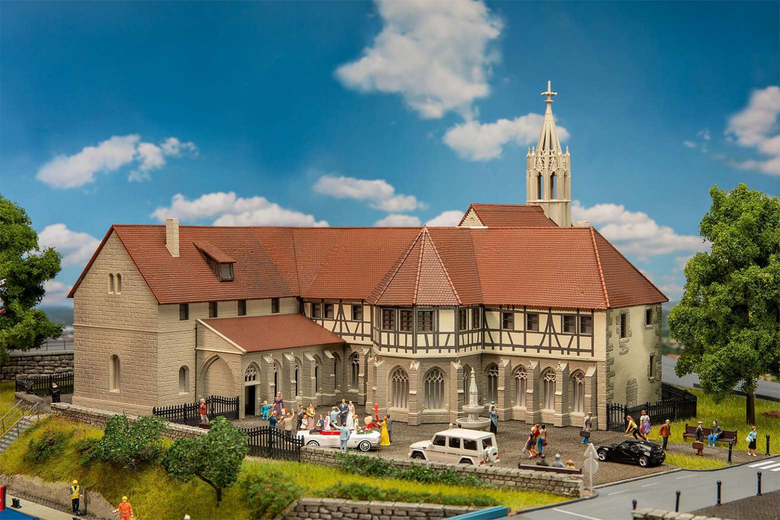 Old abbey with cloister