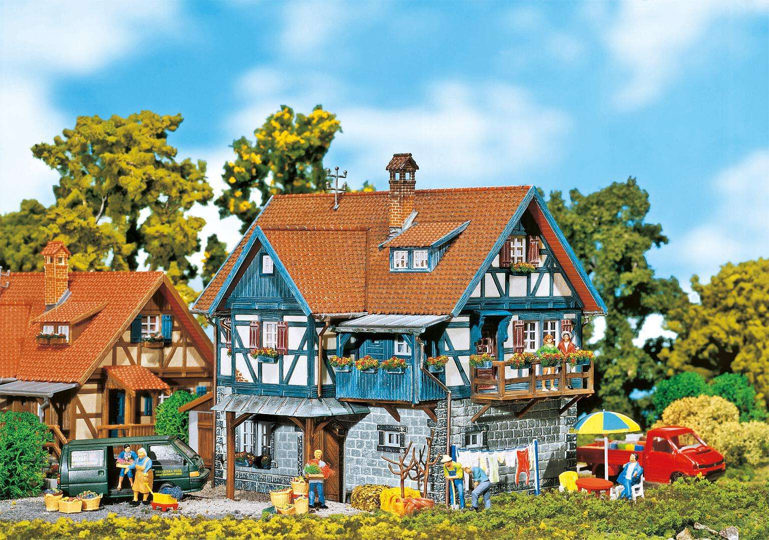 Rural half-timbered house