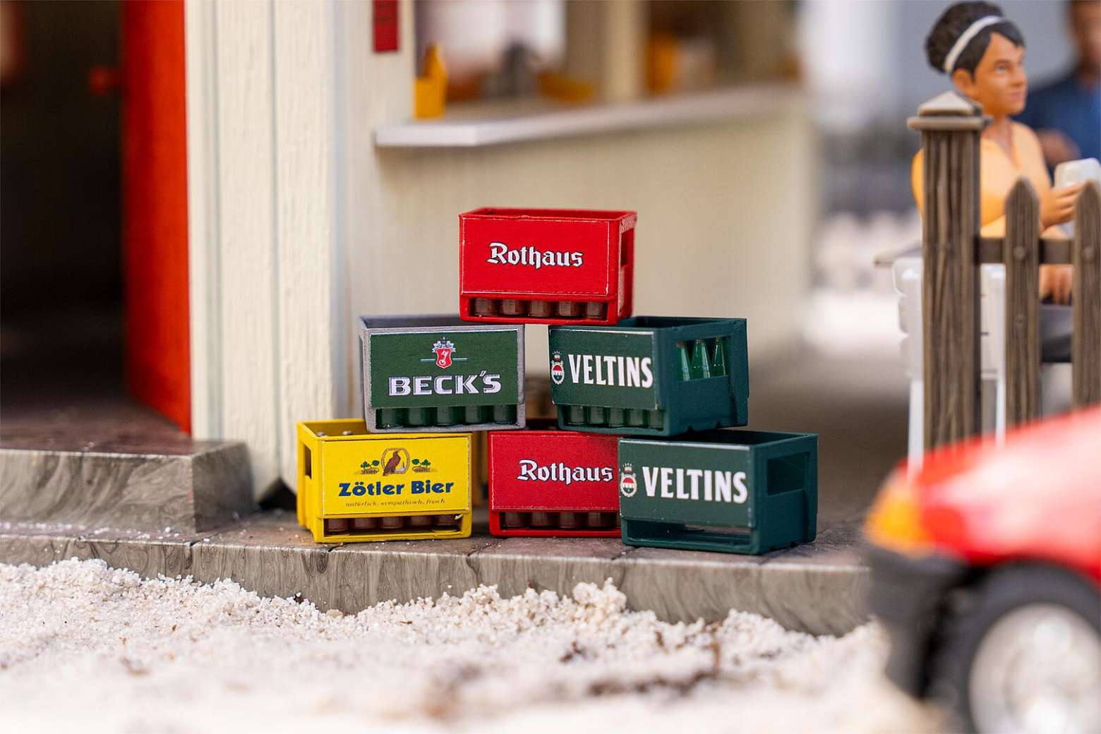 20 Beer crates with bottles