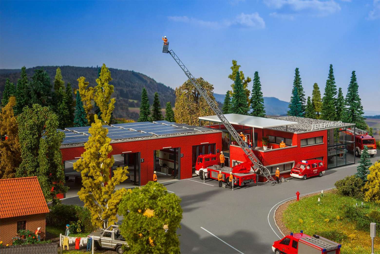 Modern fire station