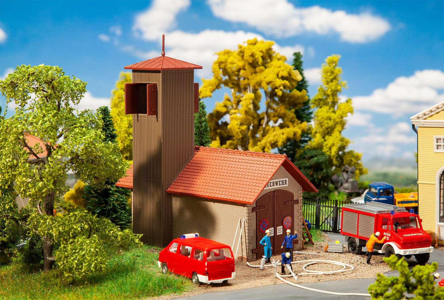 Fire brigade engine house
