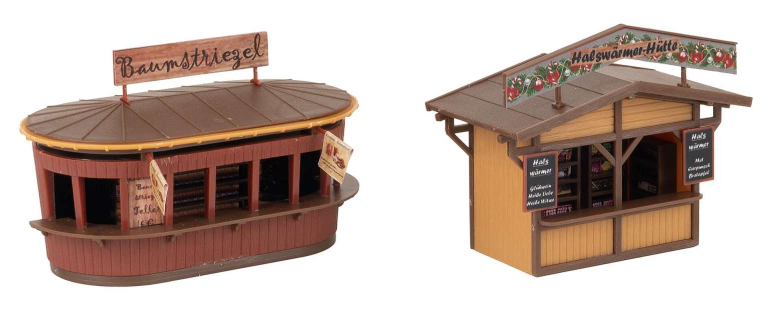 2 Christmas market stalls with illuminated Christmas tree thumbnail 7