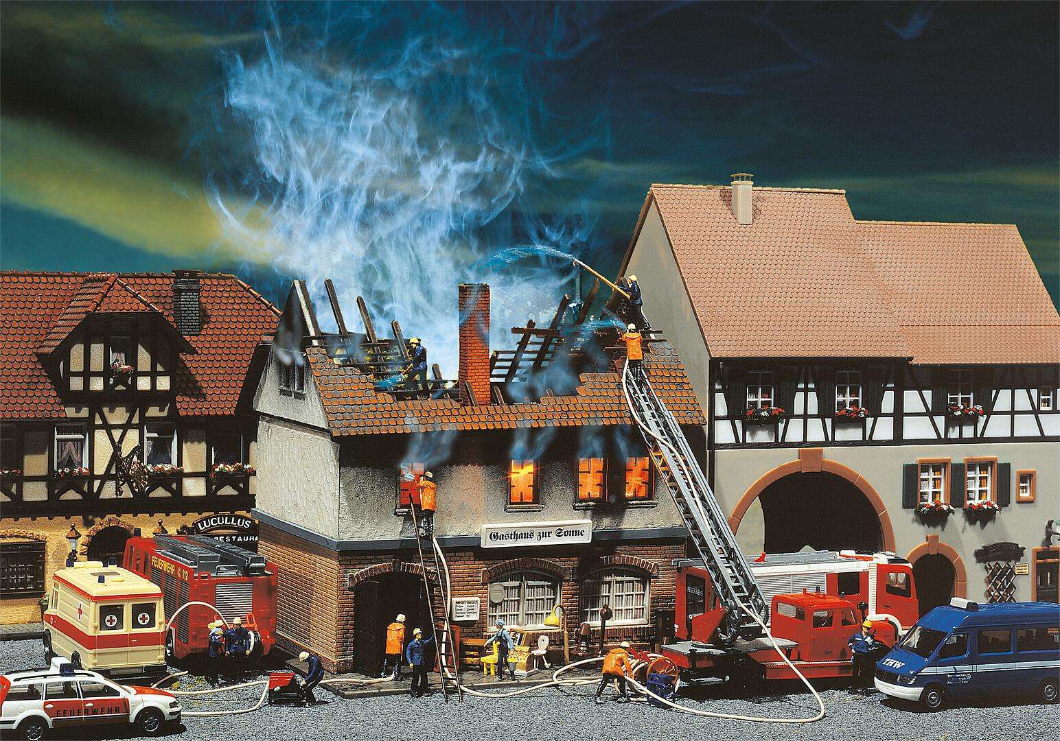 Zur Sonne Burnt-down restaurant