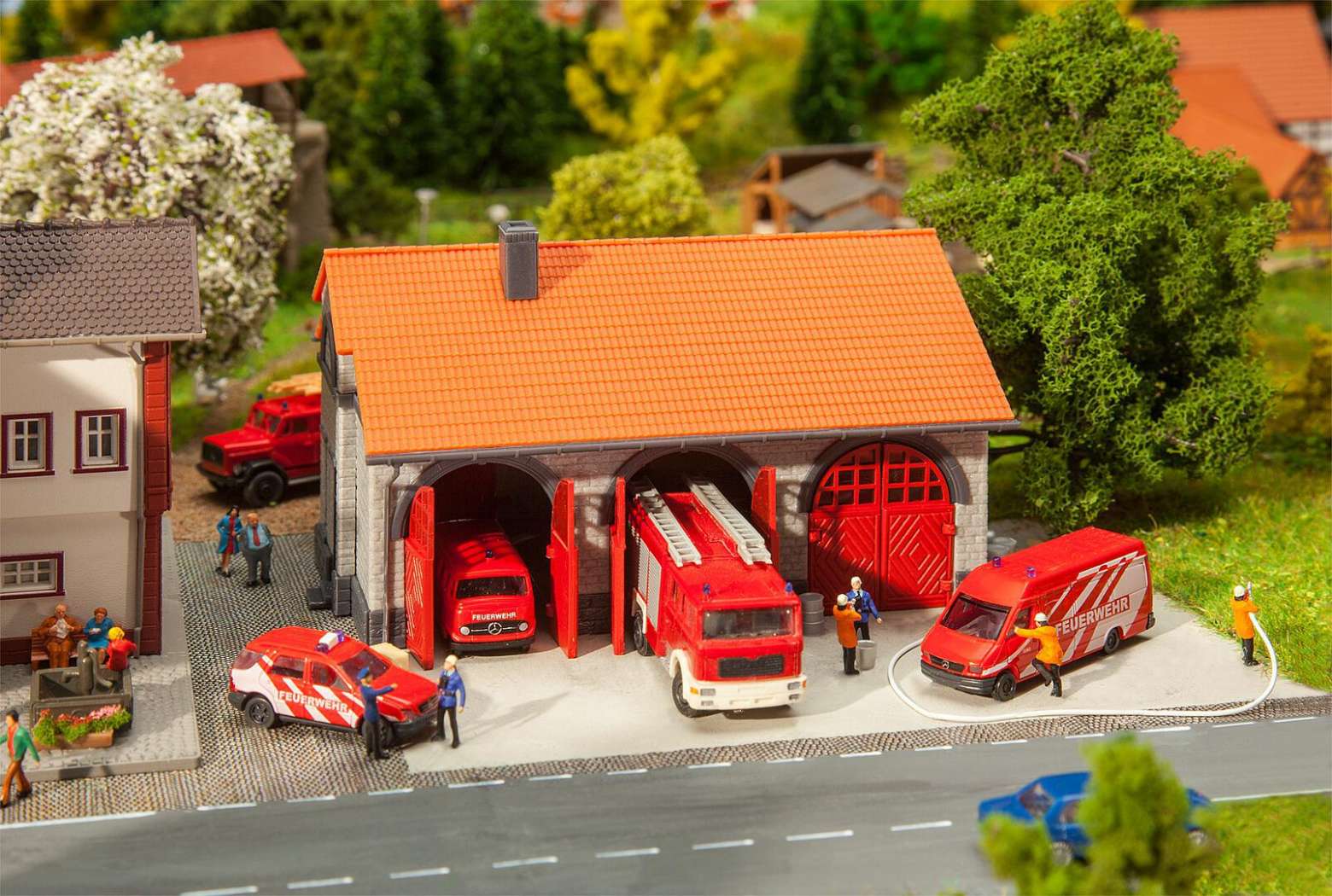 Fire brigade engine house