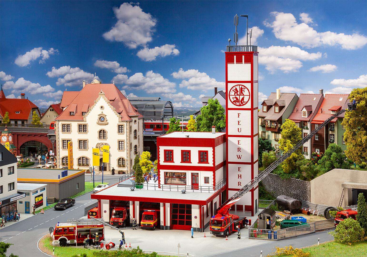 Modern fire station
