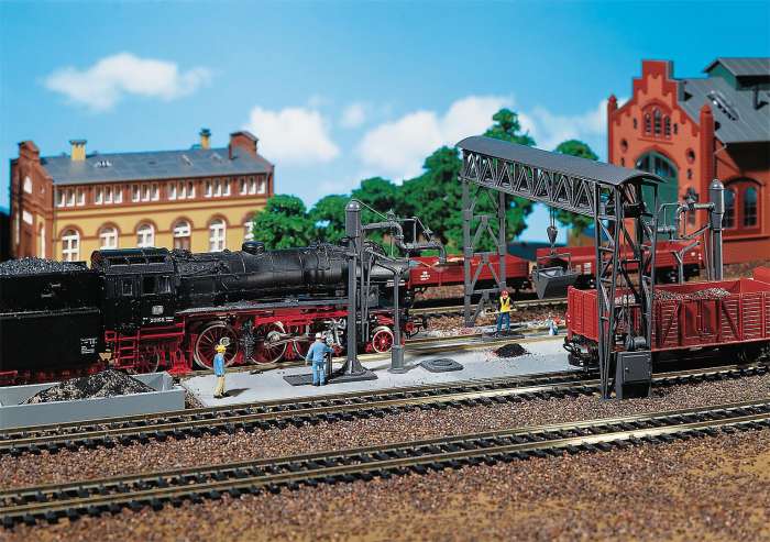 Cinder removing facility with gantry crane | Goods sheds & loading