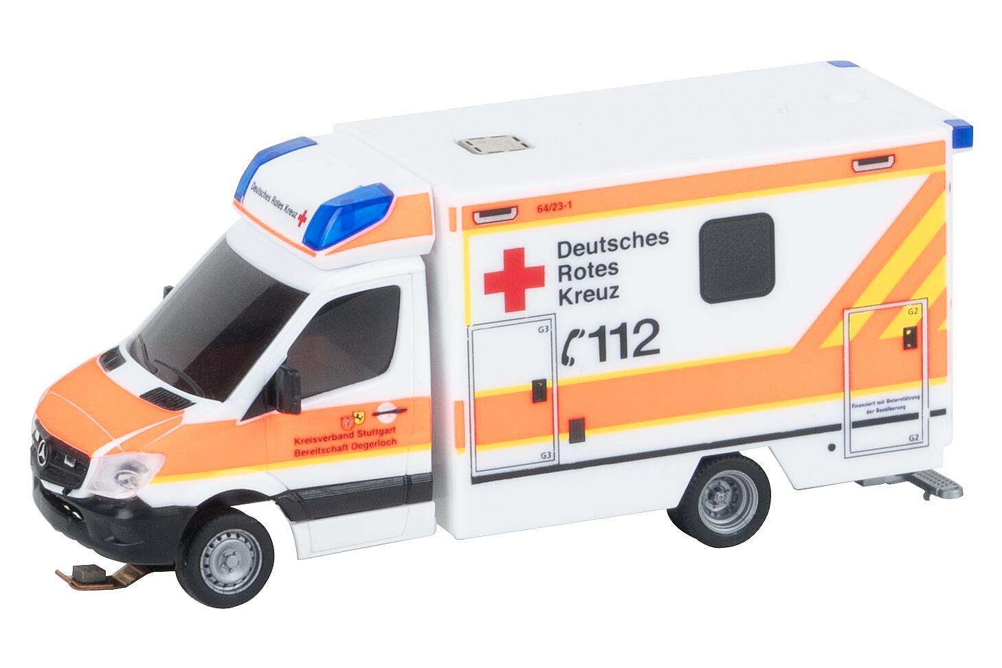 Car System Digital MB Sprinter Ambulance DRK (HERPA) thumbnail 6